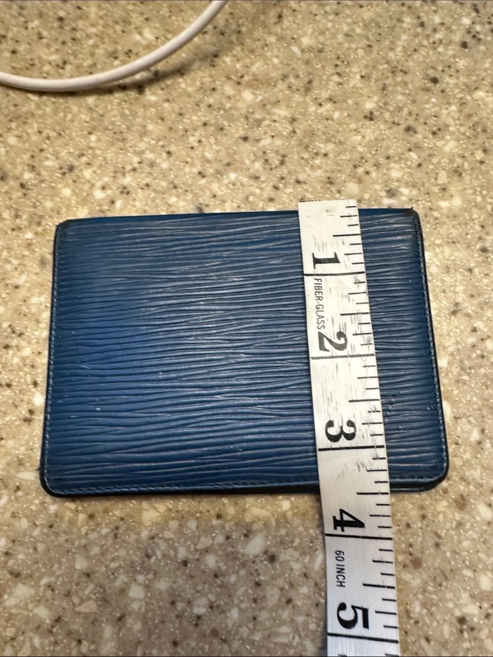 Louis Vuitton Blue Epi Leather Card ID Holder